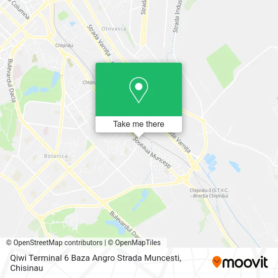 Карта Qiwi Terminal 6 Baza Angro Strada Muncesti