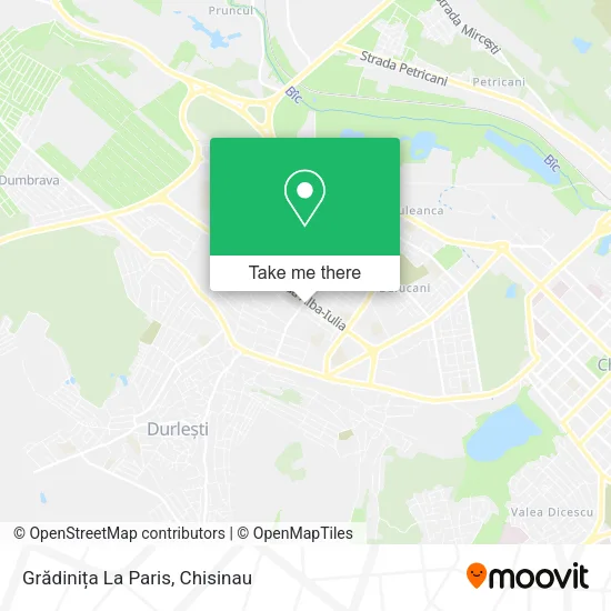 Grădinița La Paris map