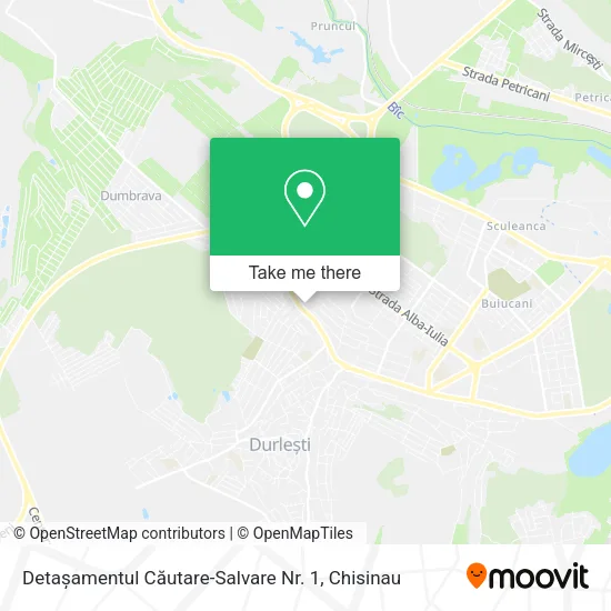 Detașamentul Căutare-Salvare Nr. 1 map