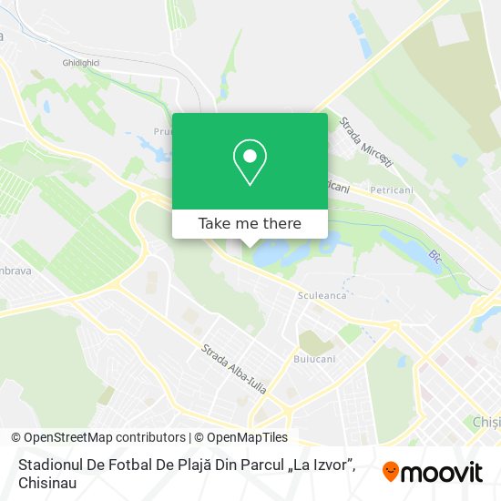 Карта Stadionul De Fotbal De Plajă Din Parcul „La Izvor”