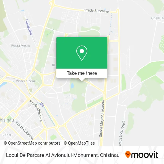 Карта Locul De Parcare Al Avionului-Monument