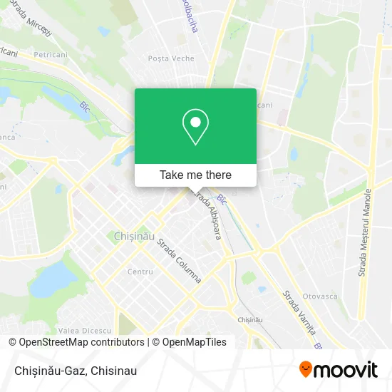 Карта Chișinău-Gaz