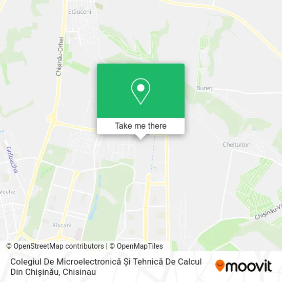 Colegiul De Microelectronică Și Tehnică De Calcul Din Chișinău map