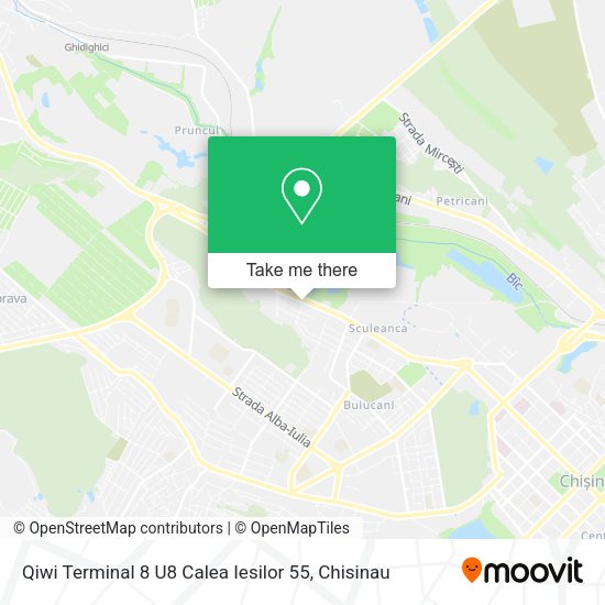 Карта Qiwi Terminal 8 U8 Calea Iesilor 55