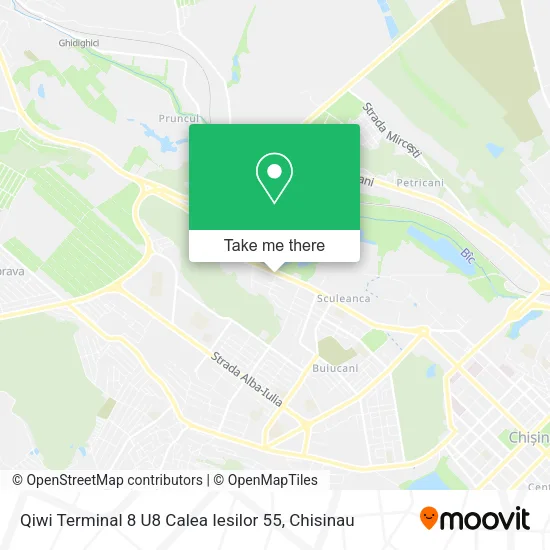 Карта Qiwi Terminal 8 U8 Calea Iesilor 55