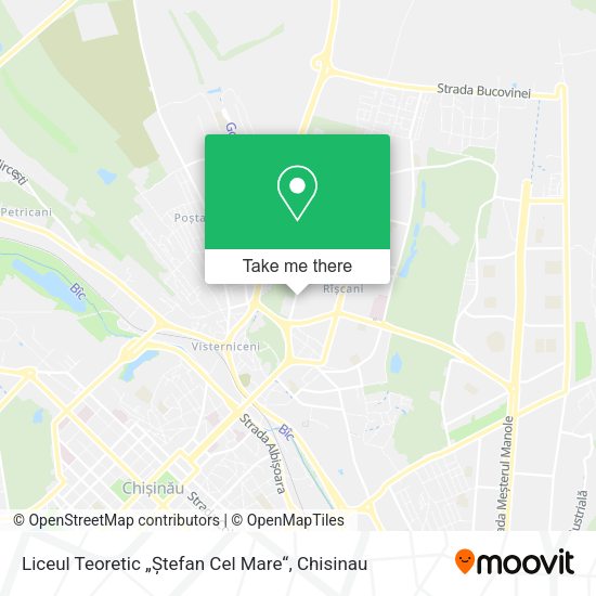Карта Liceul Teoretic „Ștefan Cel Mare“