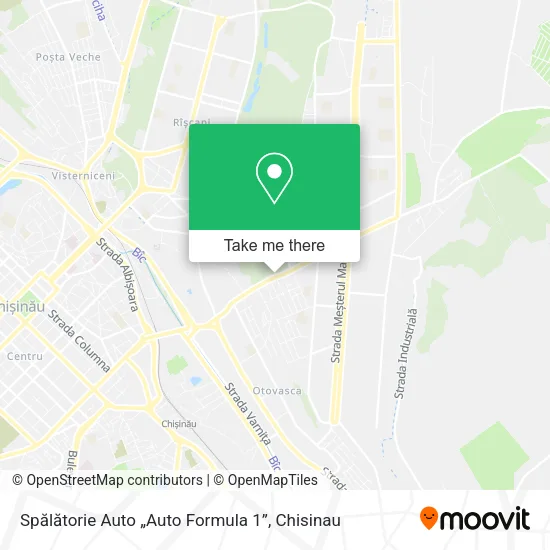 Карта Spălătorie Auto „Auto Formula 1”