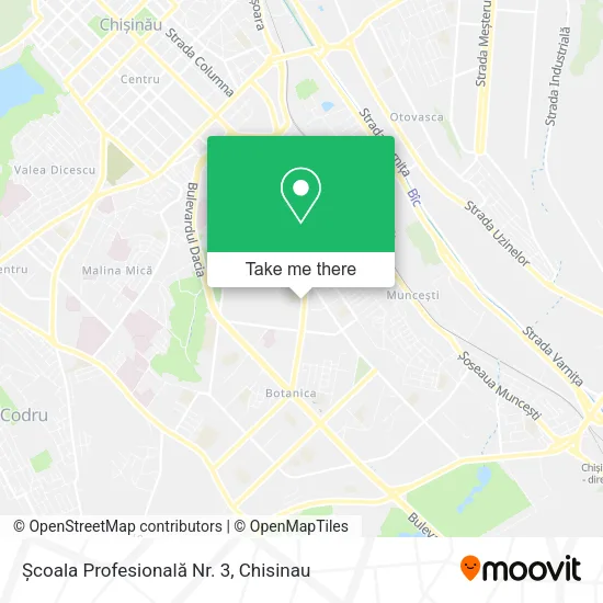 Карта Școala Profesională Nr. 3