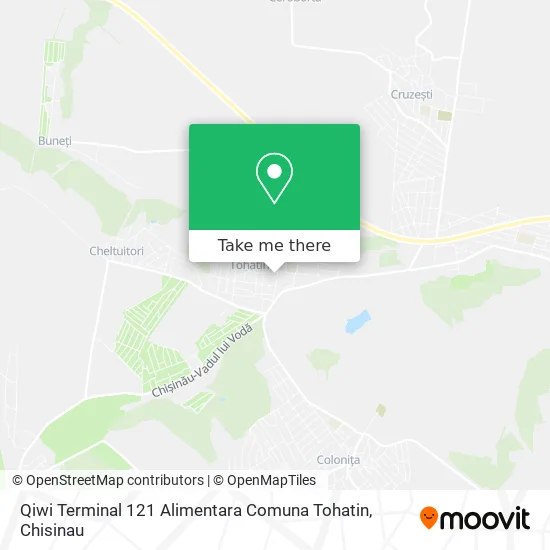 Карта Qiwi Terminal 121 Alimentara Comuna Tohatin