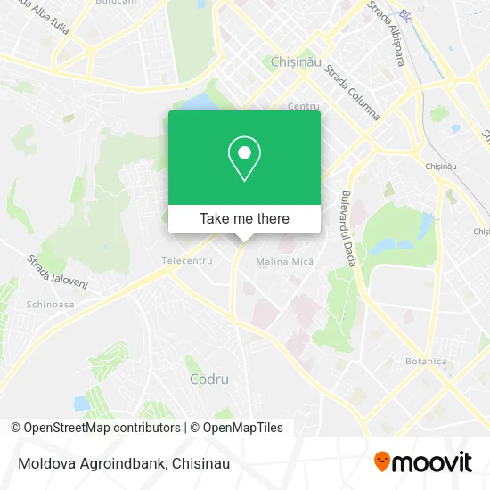 Moldova Agroindbank map