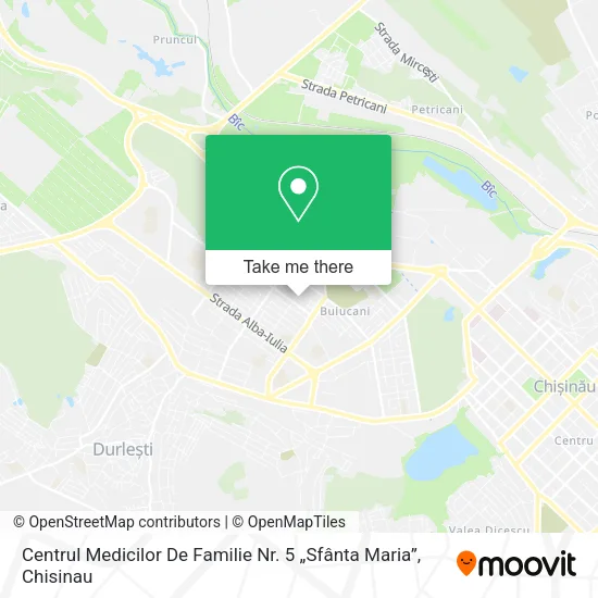 Centrul Medicilor De Familie Nr. 5 „Sfânta Maria” map
