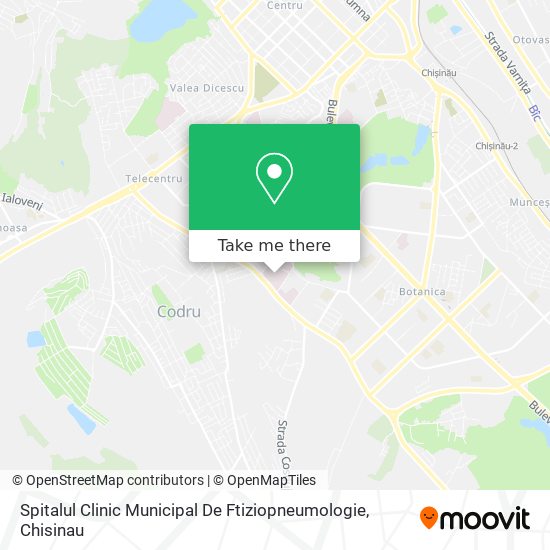 Spitalul Clinic Municipal De Ftiziopneumologie map