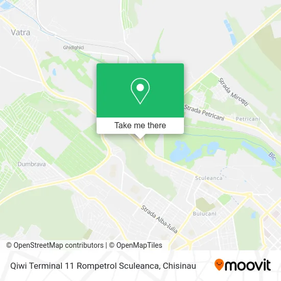 Карта Qiwi Terminal 11 Rompetrol Sculeanca