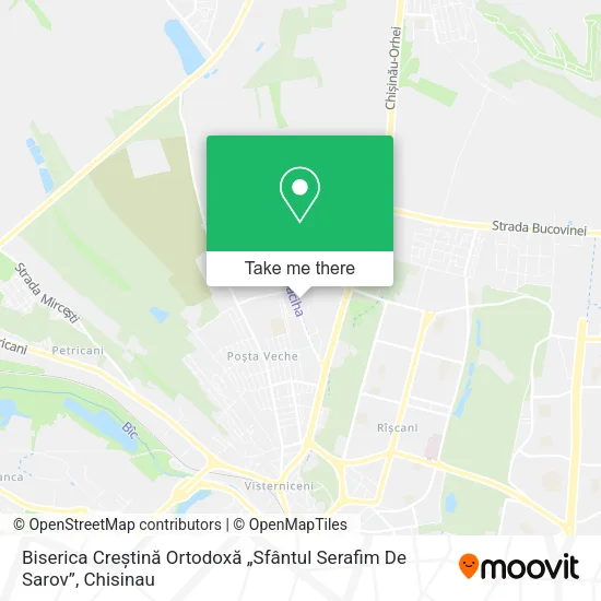 Biserica Creștină Ortodoxă „Sfântul Serafim De Sarov” map