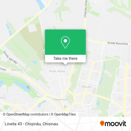 Linella 43 - Chișinău map