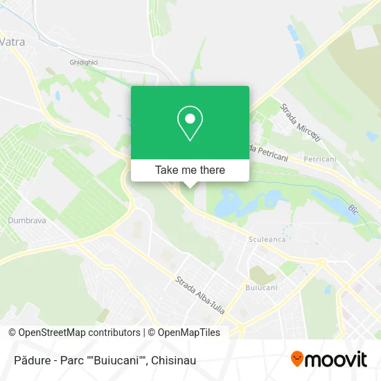 Карта Pădure - Parc ""Buiucani""