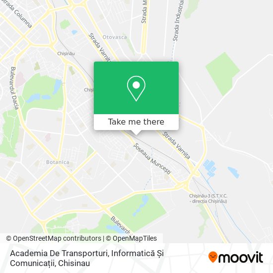 Карта Academia De Transporturi, Informatică Și Comunicații