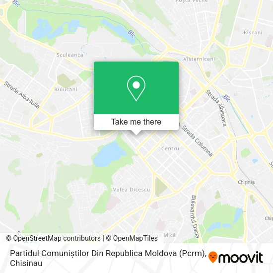 Карта Partidul Comuniștilor Din Republica Moldova (Pcrm)
