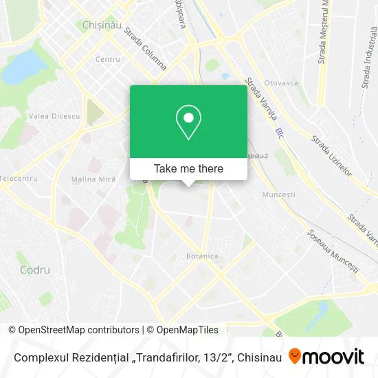 Карта Complexul Rezidențial „Trandafirilor, 13 / 2”