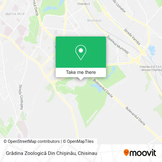 Карта Grădina Zoologică Din Chișinău