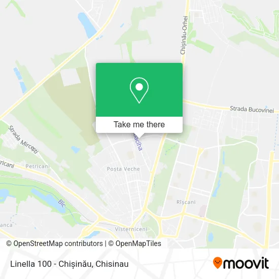 Linella 100 - Chișinău map