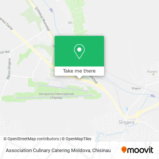 Карта Association Culinary Catering Moldova