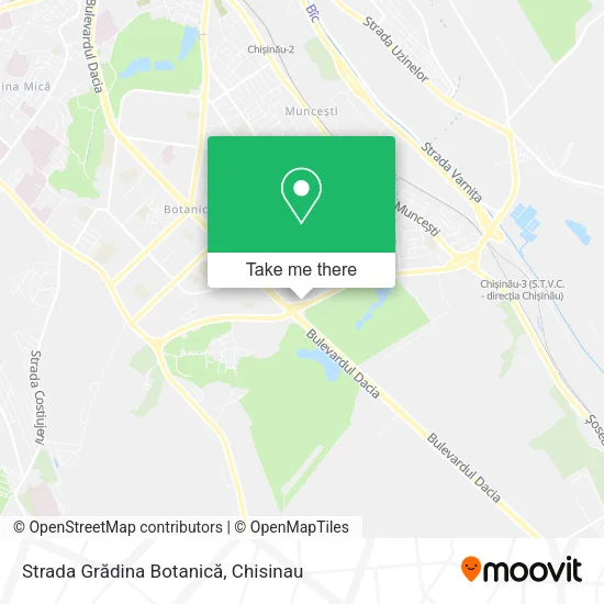 Карта Strada Grădina Botanică
