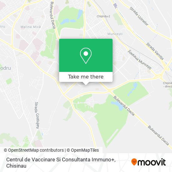 Карта Centrul de Vaccinare Si Consultanta Immuno+