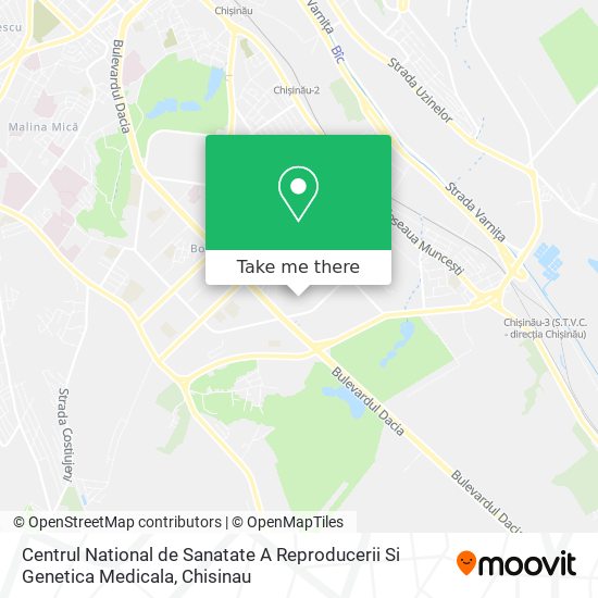 Centrul National de Sanatate A Reproducerii Si Genetica Medicala map