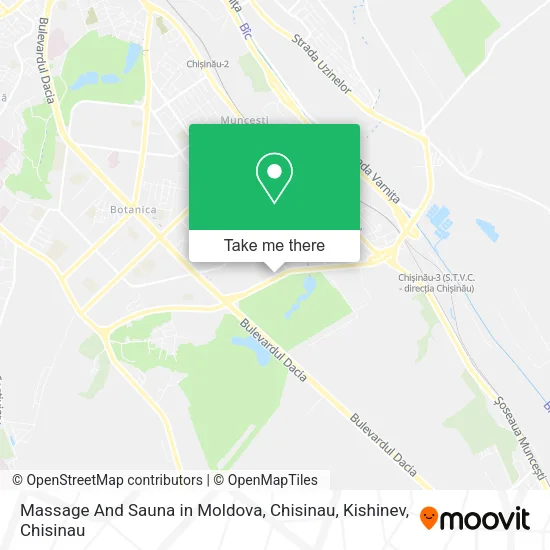 Карта Massage And Sauna in Moldova, Chisinau, Kishinev