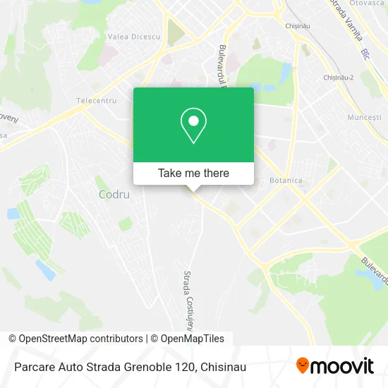 Карта Parcare Auto Strada Grenoble 120
