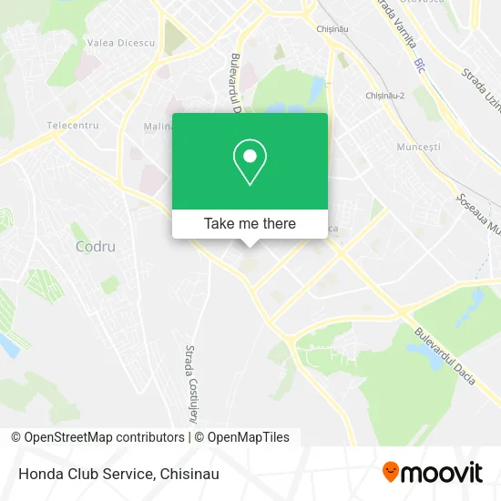 Карта Honda Club Service