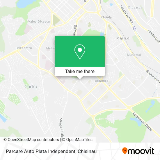 Карта Parcare Auto Plata Independent