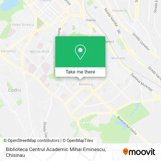 Biblioteca Centrul Academic Mihai Eminescu map