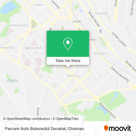 Карта Parcare Auto Bulevardul Decebal