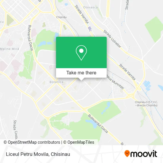 Карта Liceul Petru Movila