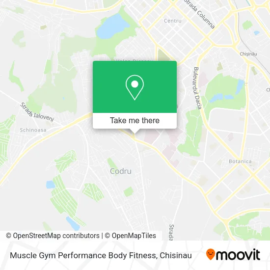 Карта Muscle Gym Performance Body Fitness