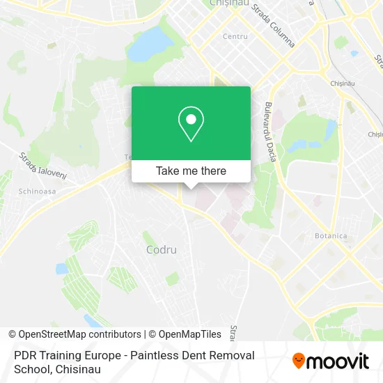 Карта PDR Training Europe - Paintless Dent Removal School