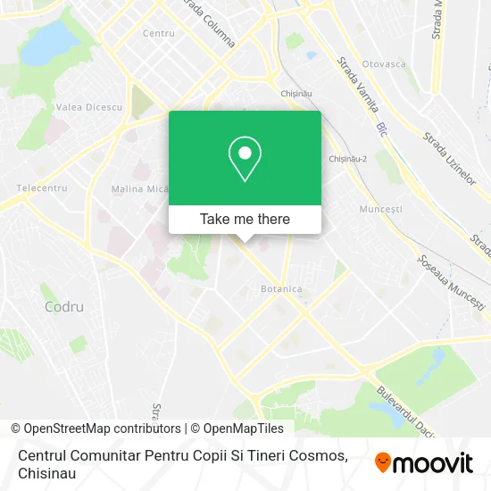 Centrul Comunitar Pentru Copii Si Tineri Cosmos map