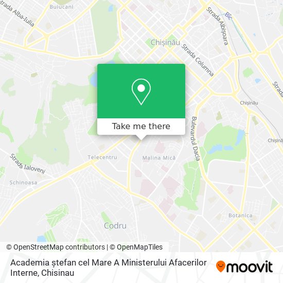 Academia ștefan cel Mare A Ministerului Afacerilor Interne map