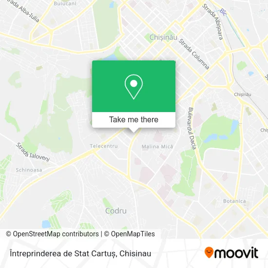 Карта Întreprinderea de Stat Cartuș