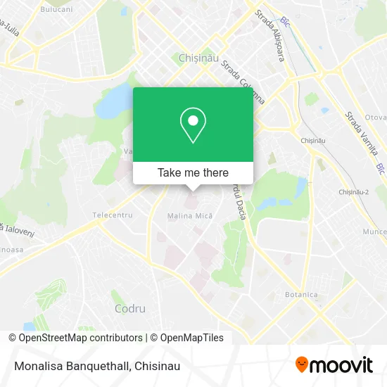 Карта Monalisa Banquethall