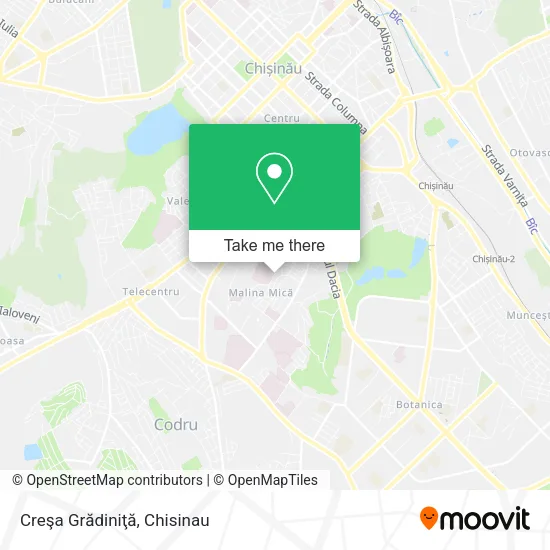 Карта Creşa Grădiniţă