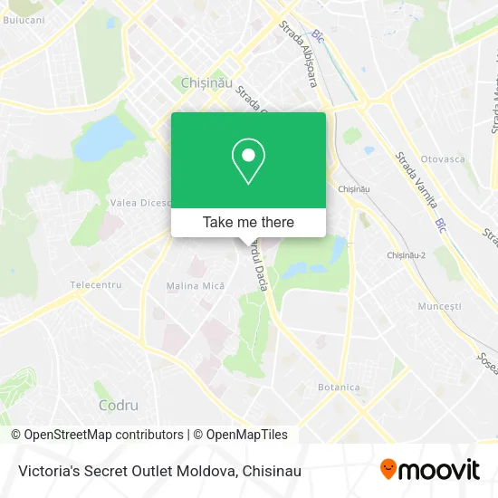 Карта Victoria's Secret Outlet Moldova