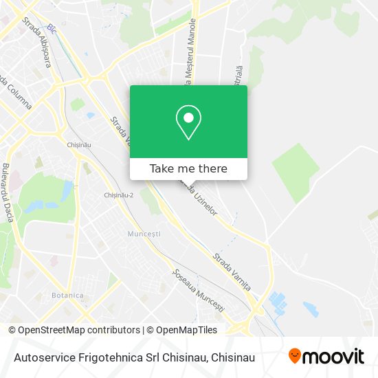 Карта Autoservice Frigotehnica Srl Chisinau