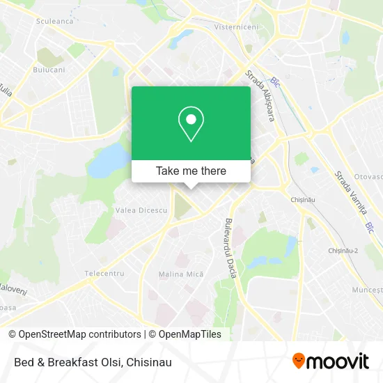 Карта Bed & Breakfast Olsi