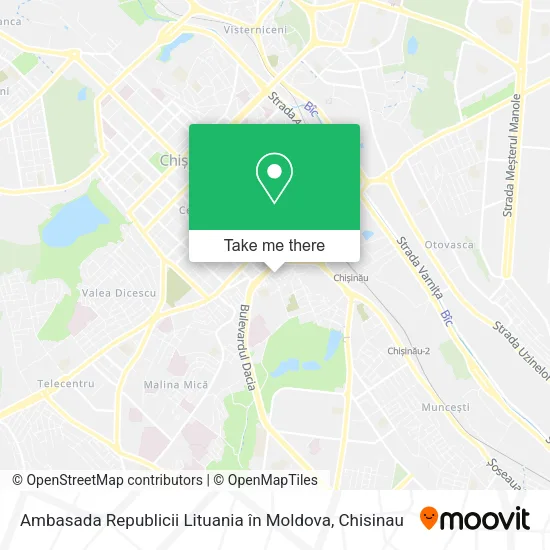Ambasada Republicii Lituania în Moldova map