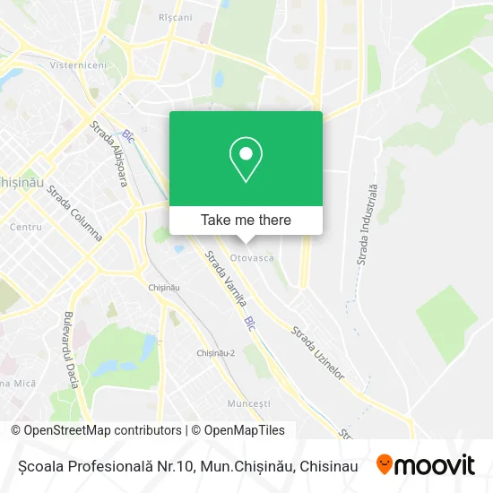 Școala Profesională Nr.10, Mun.Chișinău map