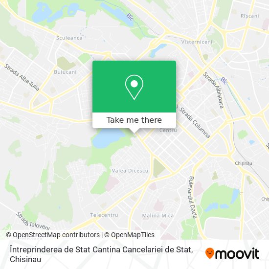 Întreprinderea de Stat Cantina Cancelariei de Stat map