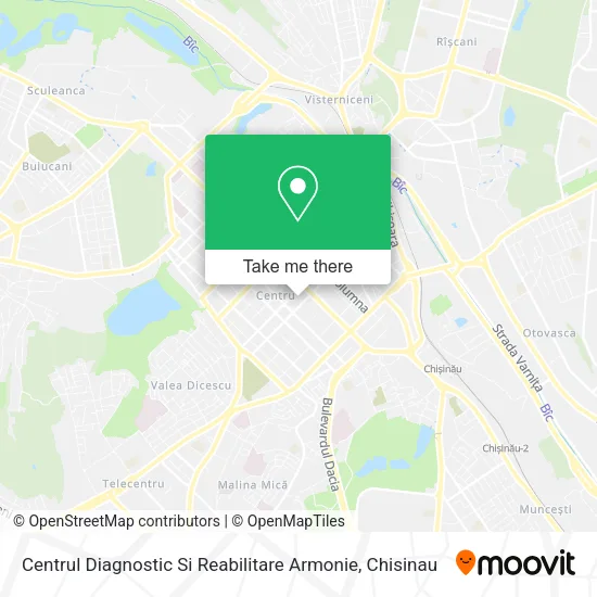 Карта Centrul Diagnostic Si Reabilitare Armonie